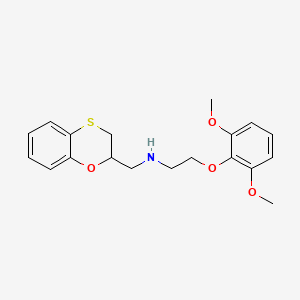 molecular formula C19H23NO4S B1196792 Benoxathian CAS No. 92642-94-9