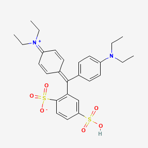 molecular formula C27H33N2O6S2+ B1196795 Isosulfan blue inner salt CAS No. 748080-29-7