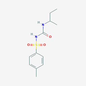 molecular formula C12H18N2O3S B11968082 N-(sec-Butylcarbamoyl)-4-methylbenzenesulfonamide CAS No. 91908-57-5