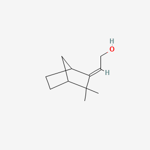 molecular formula C11H18O B11968145 Ethanol, 2-(3,3-dimethylbicyclo[2.2.1]hept-2-ylidene)-, (2E)- CAS No. 58437-71-1