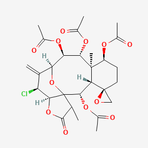 molecular formula C28H35ClO12 B1196815 Prelolide CAS No. 86425-67-4