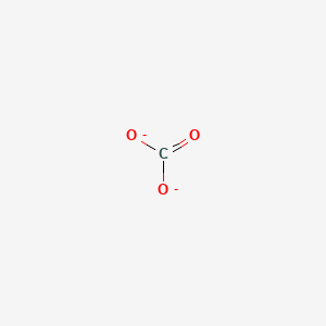 molecular formula CO3(2−)<br>CO3-2 B1196825 Carbonate CAS No. 3812-32-6