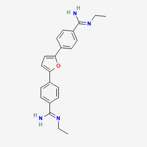2,5-Bis{[4-(N-ethylamidino)]phenyl}furan