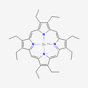 molecular formula C36H44N4Zn B1196831 zinc;2,3,7,8,12,13,17,18-octaethylporphyrin-22,24-diide 