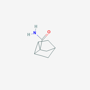 molecular formula C8H11NO B11968321 Tricyclo[2.2.1.02,6]heptane-1-carboxamide CAS No. 75647-64-2