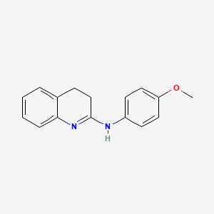 molecular formula C16H16N2O B1196834 N-(4-methoxyphenyl)-3,4-dihydroquinolin-2-amine 