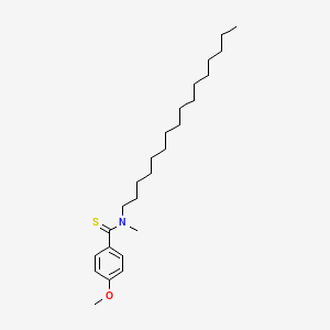 molecular formula C25H43NOS B11968350 n-Hexadecyl-4-methoxy-n-methylbenzenecarbothioamide CAS No. 6391-94-2