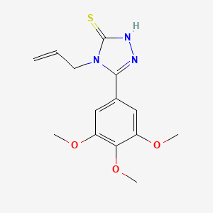 4-allyl-5-(3,4,5-trimethoxyphenyl)-4H-1,2,4-triazole-3-thiol