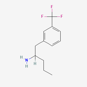 1-[3-(Trifluoromethyl)phenyl]pentan-2-amine