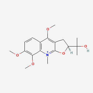 molecular formula C18H24NO5+ B1196846 Veprisinium CAS No. 79808-98-3