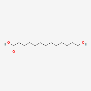 molecular formula C13H26O3 B1196853 13-羟基十三酸 CAS No. 7735-38-8
