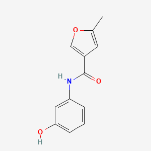 molecular formula C12H11NO3 B1196859 N-(3-hydroxyphenyl)-5-methylfuran-3-carboxamide CAS No. 423735-72-2