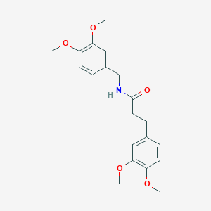 molecular formula C20H25NO5 B11968635 N-(3,4-Dimethoxy-benzyl)-3-(3,4-dimethoxy-phenyl)-propionamide CAS No. 59699-56-8