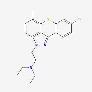 B1196869 6-Chloroindazolelucanthone CAS No. 49604-87-7