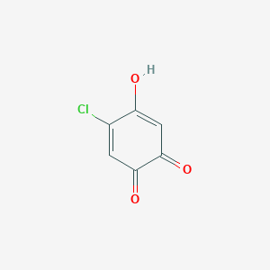 molecular formula C6H3ClO3 B119687 5-Chloro-2-hydroxy-p-benzoquinone CAS No. 149312-95-8
