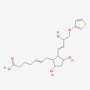 7-[3,5-Dihydroxy-2-(3-hydroxy-4-thiophen-3-yloxybut-1-enyl)cyclopentyl]hept-5-enoic acid
