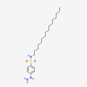 molecular formula C22H41N3O2S B11968809 N-Hexadecyl-4-hydrazinobenzenesulfonamide CAS No. 1590-68-7