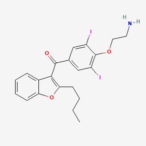molecular formula C21H21I2NO3 B1196881 Di-N-desethylamiodarone CAS No. 94317-95-0