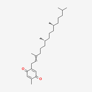 molecular formula C27H44O2 B1196883 2-methyl-5-[(7R,11R)-3,7,11,15-tetramethylhexadec-2-enyl]cyclohexa-2,5-diene-1,4-dione 