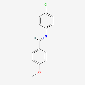molecular formula C14H12ClNO B11968950 p-Methoxybenzylidene-(4-chlorophenyl)-amine CAS No. 15485-22-0