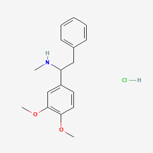 molecular formula C17H22ClNO2 B11968971 alpha-Benzyl-N-methylveratrylamine hydrochloride CAS No. 6269-05-2
