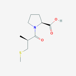 molecular formula C10H17NO3S B1196898 S-Methylcaptopril CAS No. 78636-29-0