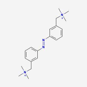 Trimethyl-[[3-[3-[(trimethylammonio)methyl]phenyl]azophenyl]methyl]ammonium