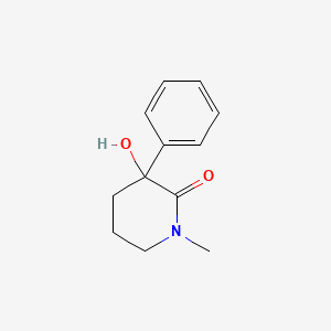 molecular formula C12H15NO2 B1196902 3-Hydroxy-1-methyl-3-phenyl-2-piperidinone CAS No. 87532-76-1