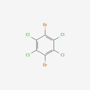 molecular formula C6Br2Cl4 B11969020 1,4-Dibromo-2,3,5,6-tetrachlorobenzene CAS No. 13074-99-2