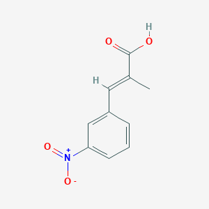 molecular formula C10H9NO4 B11969059 2-Methyl-3-(3-nitro-phenyl)-acrylic acid 