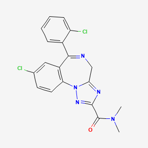 8-Chloro-6-(2-chlorophenyl)-N,N-dimethyl-4H-1,2,4-triazolo(1,5-a)(1,4)benzodiazepine-2-carboxamide