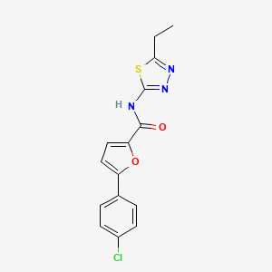 5-(4-chlorophenyl)-N-(5-ethyl-1,3,4-thiadiazol-2-yl)-2-furancarboxamide