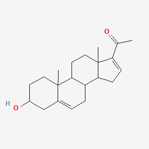 molecular formula C21H30O2 B11969148 Pregna-5,16-dien-20-one, 3beta-hydroxy- 