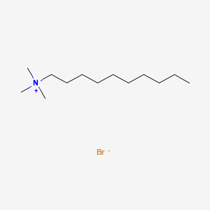 molecular formula C13H30BrN B1196926 Decyltrimethylammonium bromide CAS No. 2082-84-0
