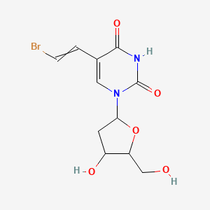 5-(2-Bromoethenyl)-1-[4-hydroxy-5-(hydroxymethyl)oxolan-2-yl]pyrimidine-2,4-dione