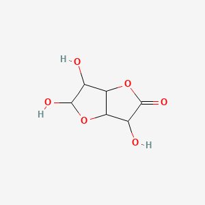 molecular formula C6H8O6 B1196939 D-mannofuranurono-6,3-lactone CAS No. 575-64-4