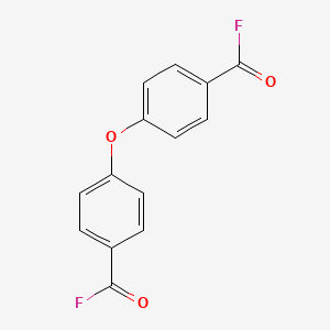 molecular formula C14H8F2O3 B11969462 Benzoyl fluoride, 4,4'-oxybis- CAS No. 64545-50-2