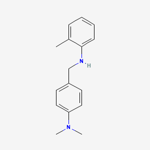 molecular formula C16H20N2 B11969469 N4,N4-Dimethyl-N-alpha-(O-tolyl)-toluene-alpha,4-diamine CAS No. 141619-94-5