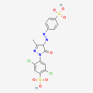 molecular formula C16H12Cl2N4O7S2 B1196959 Yellow 2G CAS No. 25739-65-5