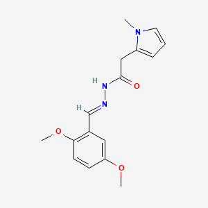 molecular formula C16H19N3O3 B11969614 N'-(2,5-Dimethoxybenzylidene)-2-(1-methyl-1H-pyrrol-2-YL)acetohydrazide 