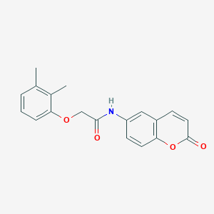 2-(2,3-dimethylphenoxy)-N-(2-oxo-1-benzopyran-6-yl)acetamide