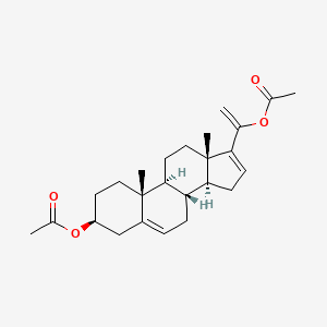 molecular formula C25H34O4 B1196964 Pregna-5,16,20-triene-3beta,20-diol diacetate CAS No. 5419-52-3