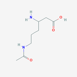 6-Acetamido-3-aminohexanoic acid