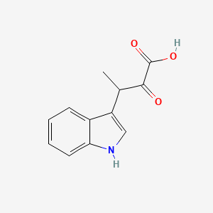 molecular formula C12H11NO3 B1196971 3-(Indol-3-yl)-2-oxobutyric acid 