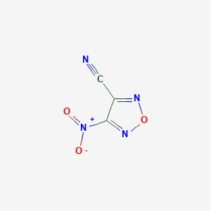 molecular formula C3N4O3 B119698 4-硝基-1,2,5-噁二唑-3-碳腈 CAS No. 159014-14-9
