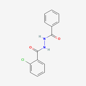 molecular formula C14H11ClN2O2 B11969900 n'-Benzoyl-2-chlorobenzohydrazide CAS No. 732-21-8
