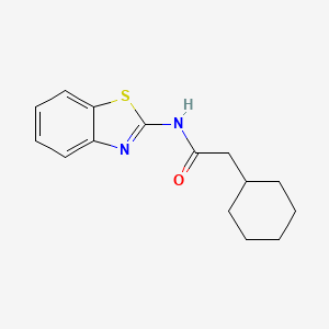 N-(1,3-benzothiazol-2-yl)-2-cyclohexylacetamide