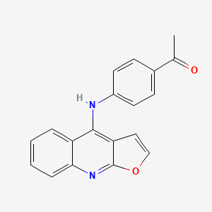 1-[4-(Furo[2,3-b]quinolin-4-ylamino)phenyl]ethanone