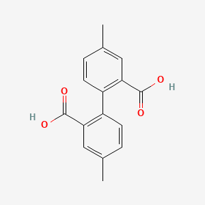 molecular formula C16H14O4 B1196996 4,4'-二甲基[1,1'-联苯]-2,2'-二羧酸 CAS No. 2941-79-9