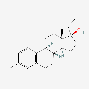 molecular formula C21H30O B1196998 3-Methyl-19-nor-17alpha-pregna-1,3,5(10)-trien-17-ol CAS No. 2626-11-1